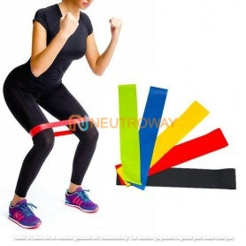 (6pv) Bande Elastique Fitness Kit Musculation Sport Maison Resistance Band Extensible
